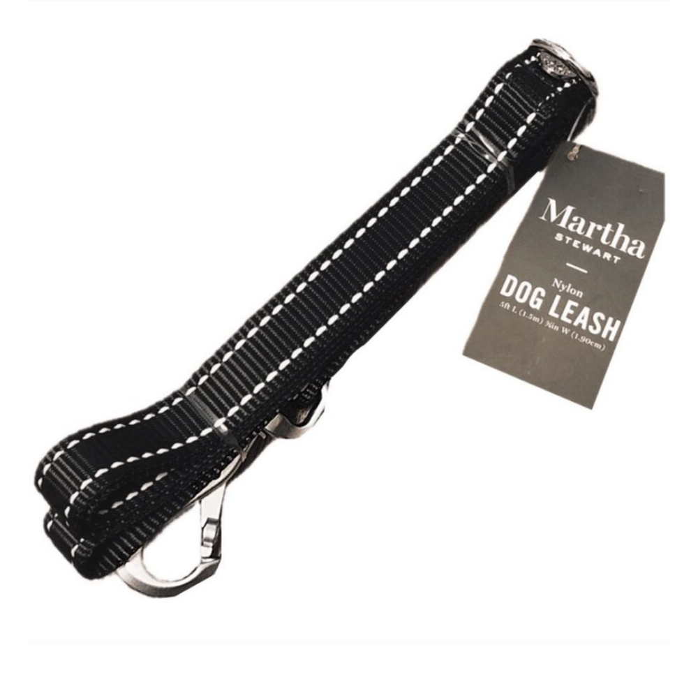 Martha Stewart | Dog Leash 5ft Black Nylon